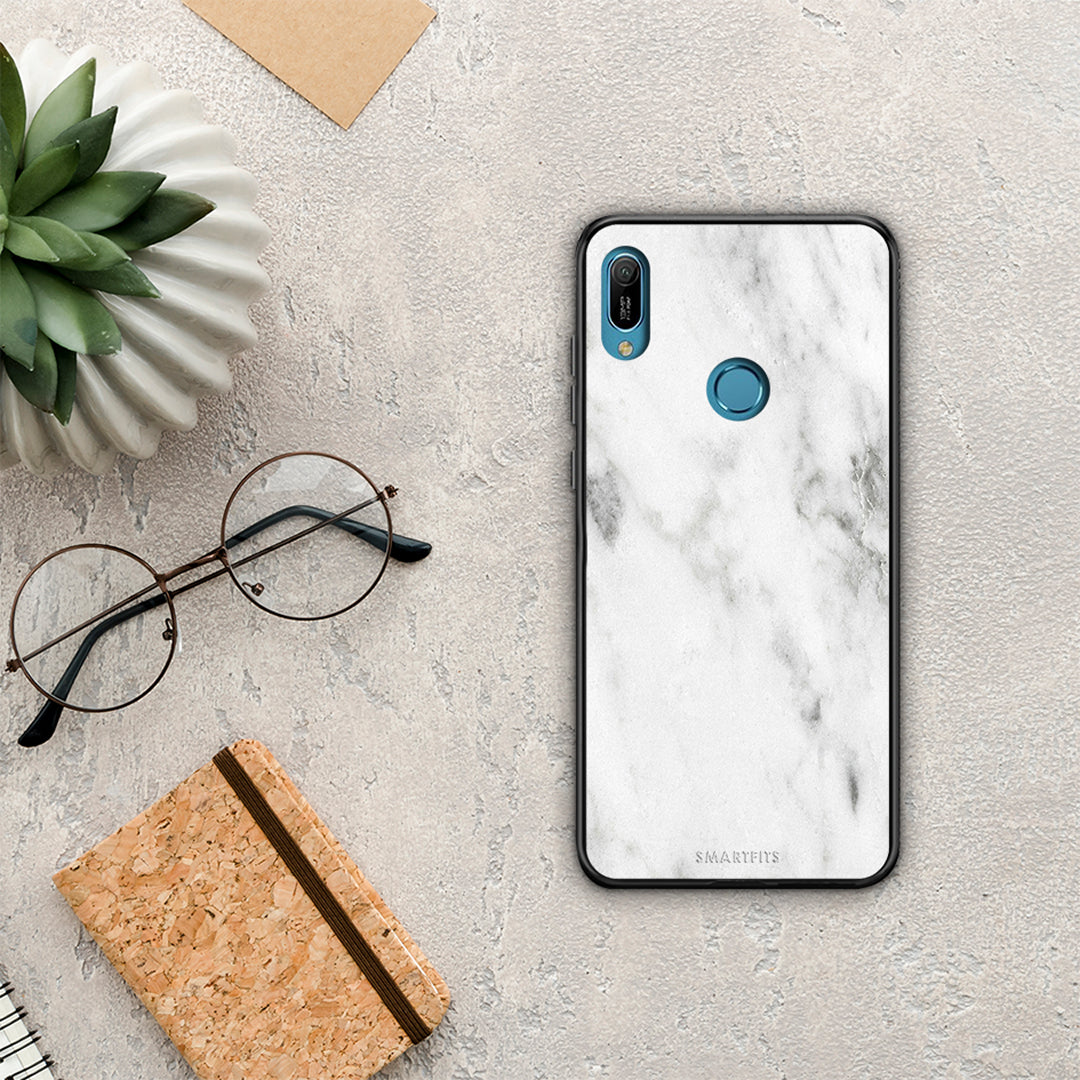 Marble White - Huawei Y6 2019 θήκη