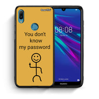 Thumbnail for Θήκη Huawei Y6 2019 My Password από τη Smartfits με σχέδιο στο πίσω μέρος και μαύρο περίβλημα | Huawei Y6 2019 My Password case with colorful back and black bezels