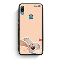 Thumbnail for Huawei Y6 2019 Nick Wilde And Judy Hopps Love 2 θήκη από τη Smartfits με σχέδιο στο πίσω μέρος και μαύρο περίβλημα | Smartphone case with colorful back and black bezels by Smartfits