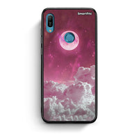 Thumbnail for Huawei Y6 2019 Pink Moon Θήκη από τη Smartfits με σχέδιο στο πίσω μέρος και μαύρο περίβλημα | Smartphone case with colorful back and black bezels by Smartfits