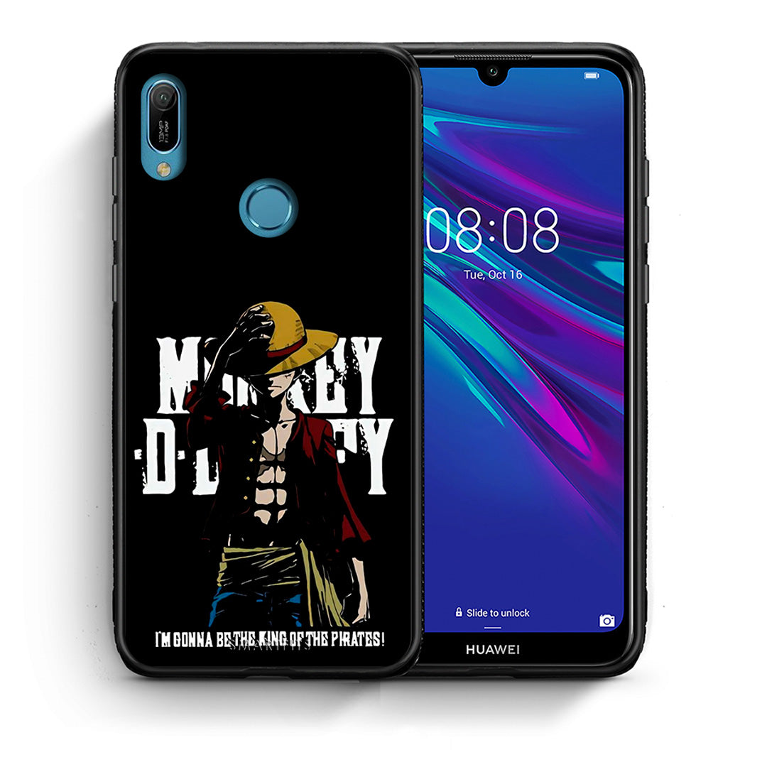 Θήκη Huawei Y6 2019 Pirate King από τη Smartfits με σχέδιο στο πίσω μέρος και μαύρο περίβλημα | Huawei Y6 2019 Pirate King case with colorful back and black bezels