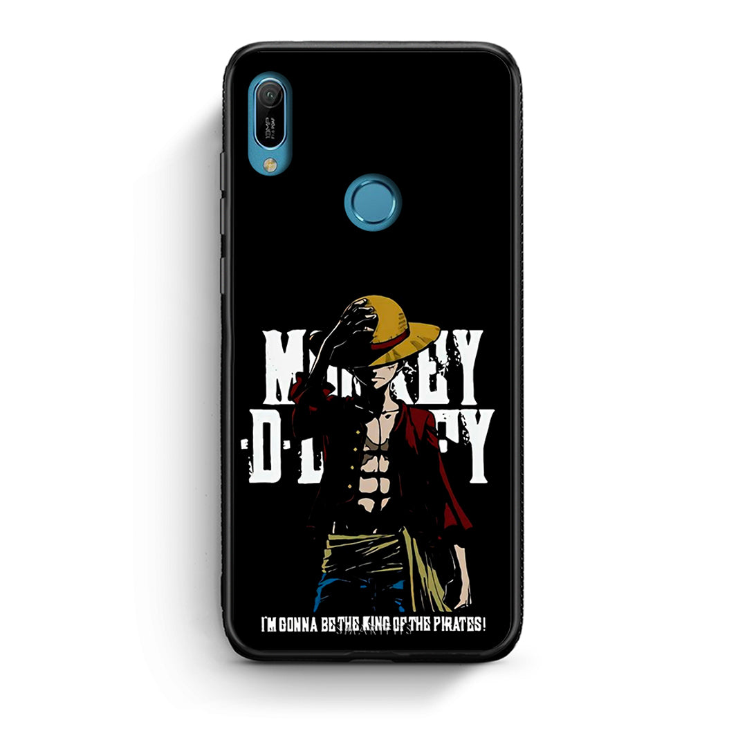 Huawei Y6 2019 Pirate King θήκη από τη Smartfits με σχέδιο στο πίσω μέρος και μαύρο περίβλημα | Smartphone case with colorful back and black bezels by Smartfits
