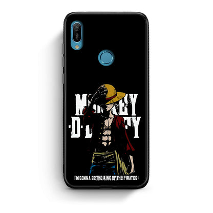 Huawei Y6 2019 Pirate King θήκη από τη Smartfits με σχέδιο στο πίσω μέρος και μαύρο περίβλημα | Smartphone case with colorful back and black bezels by Smartfits