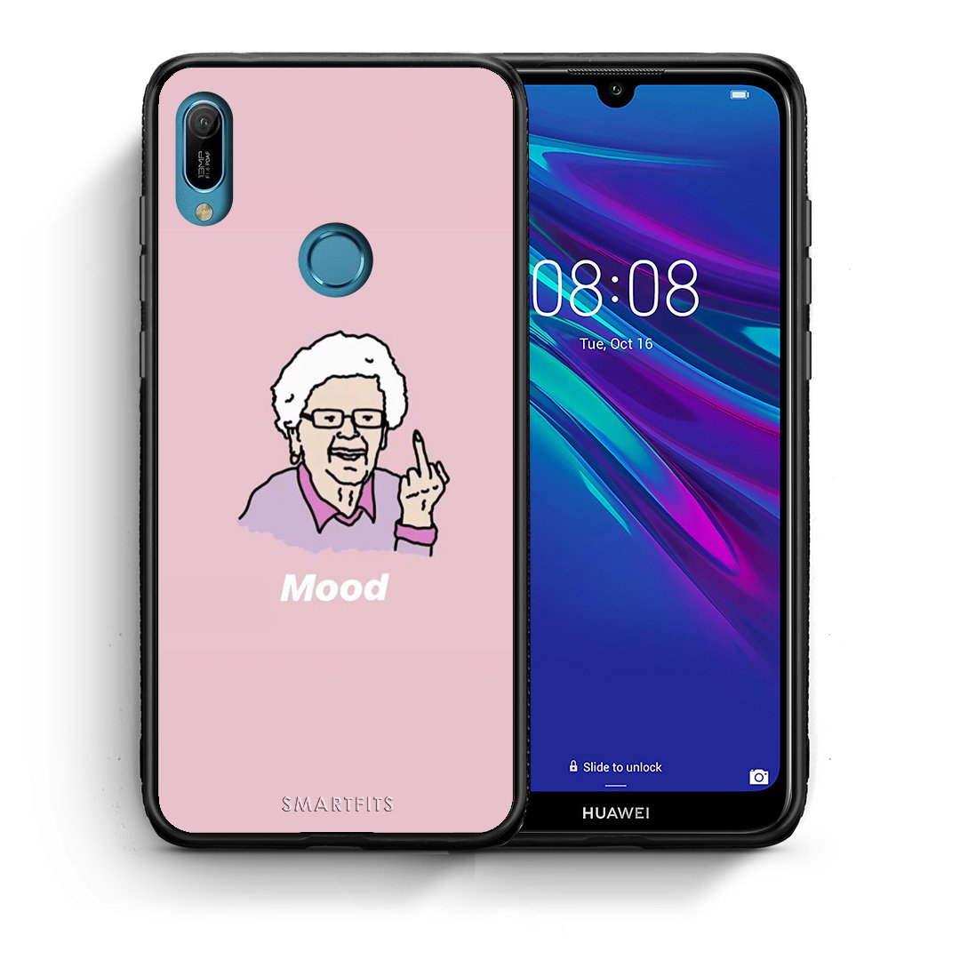 Θήκη Huawei Y6 2019 Mood PopArt από τη Smartfits με σχέδιο στο πίσω μέρος και μαύρο περίβλημα | Huawei Y6 2019 Mood PopArt case with colorful back and black bezels