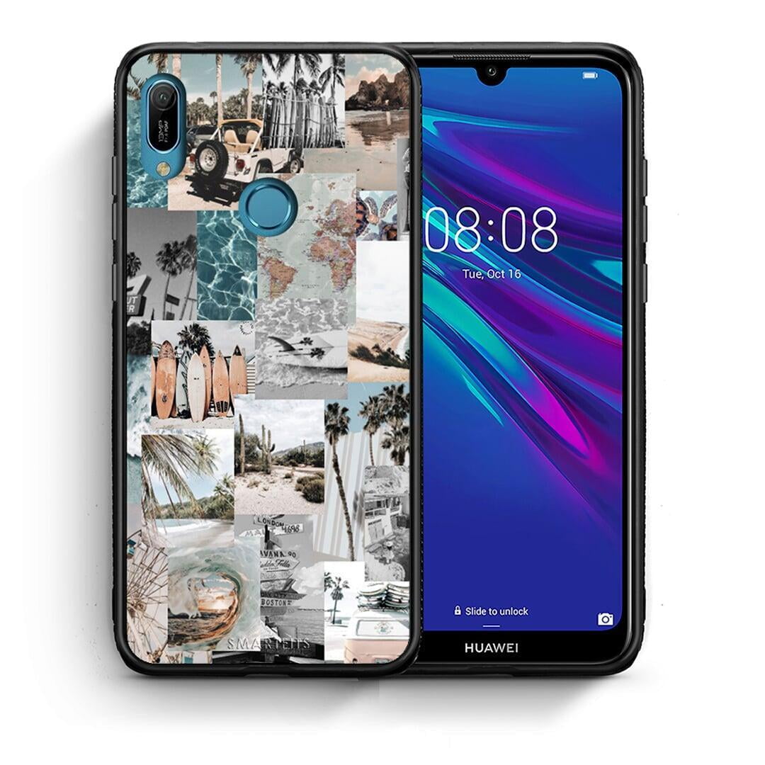 Θήκη Huawei Y6 2019 Retro Beach Life από τη Smartfits με σχέδιο στο πίσω μέρος και μαύρο περίβλημα | Huawei Y6 2019 Retro Beach Life case with colorful back and black bezels