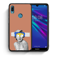 Thumbnail for Θήκη Huawei Y6 2019 Sim Merilyn από τη Smartfits με σχέδιο στο πίσω μέρος και μαύρο περίβλημα | Huawei Y6 2019 Sim Merilyn case with colorful back and black bezels