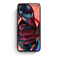 Thumbnail for Huawei Y6 2019 Spider Hand Θήκη από τη Smartfits με σχέδιο στο πίσω μέρος και μαύρο περίβλημα | Smartphone case with colorful back and black bezels by Smartfits