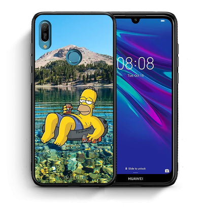 Θήκη Huawei Y6 2019 Summer Happiness από τη Smartfits με σχέδιο στο πίσω μέρος και μαύρο περίβλημα | Huawei Y6 2019 Summer Happiness case with colorful back and black bezels