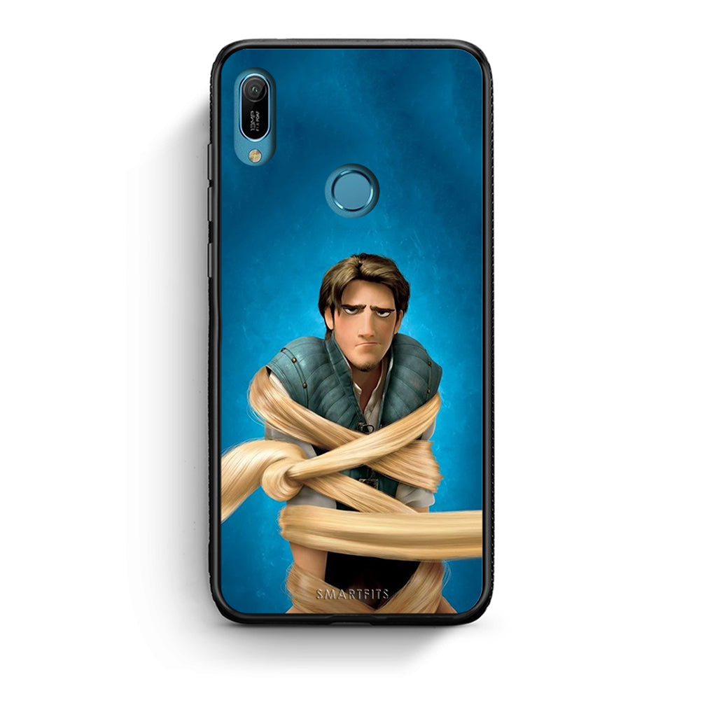 Huawei Y6 2019 Tangled 1 Θήκη Αγίου Βαλεντίνου από τη Smartfits με σχέδιο στο πίσω μέρος και μαύρο περίβλημα | Smartphone case with colorful back and black bezels by Smartfits