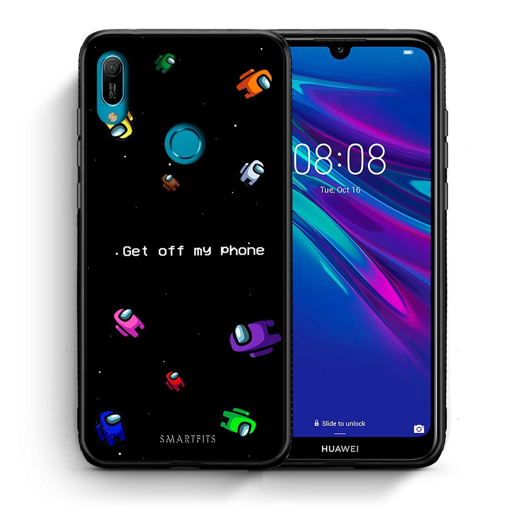 Θήκη Huawei Y6 2019 AFK Text από τη Smartfits με σχέδιο στο πίσω μέρος και μαύρο περίβλημα | Huawei Y6 2019 AFK Text case with colorful back and black bezels