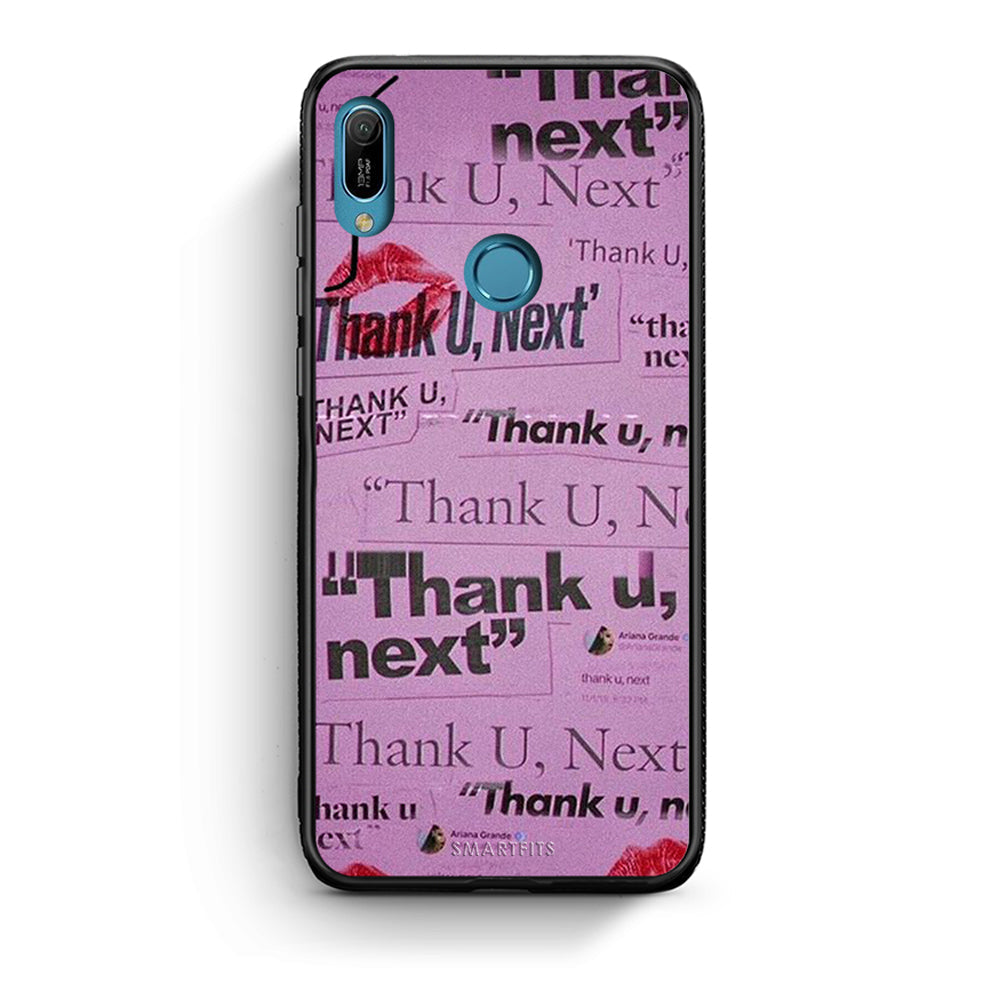 Huawei Y6 2019 Thank You Next Θήκη Αγίου Βαλεντίνου από τη Smartfits με σχέδιο στο πίσω μέρος και μαύρο περίβλημα | Smartphone case with colorful back and black bezels by Smartfits