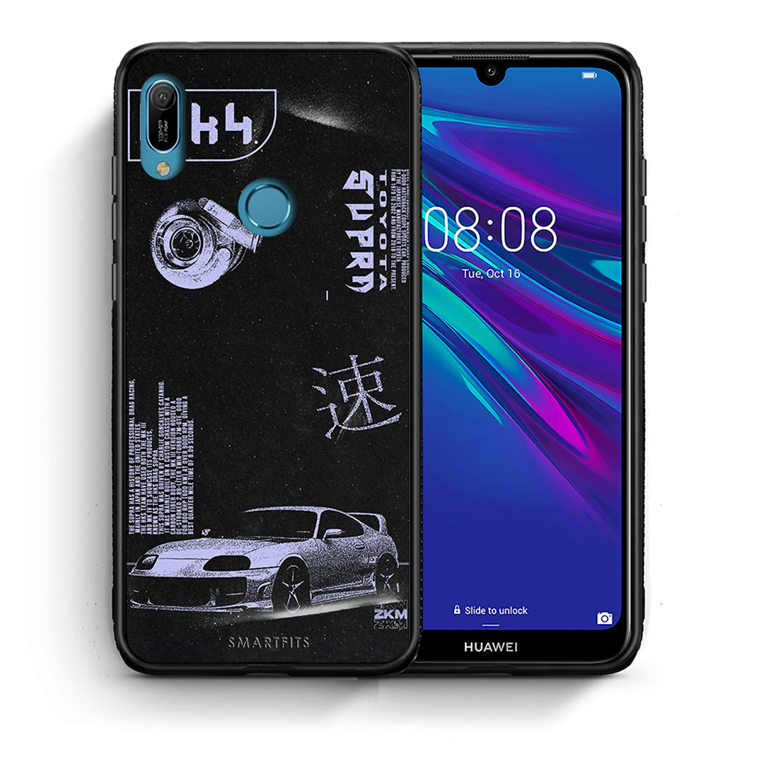 Θήκη Αγίου Βαλεντίνου Huawei Y6 2019 Tokyo Drift από τη Smartfits με σχέδιο στο πίσω μέρος και μαύρο περίβλημα | Huawei Y6 2019 Tokyo Drift case with colorful back and black bezels