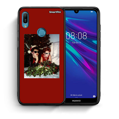 Θήκη Huawei Y6 2019 Waiting For Xmas από τη Smartfits με σχέδιο στο πίσω μέρος και μαύρο περίβλημα | Huawei Y6 2019 Waiting For Xmas case with colorful back and black bezels