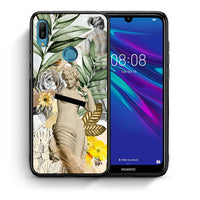 Thumbnail for Θήκη Huawei Y6 2019 Woman Statue από τη Smartfits με σχέδιο στο πίσω μέρος και μαύρο περίβλημα | Huawei Y6 2019 Woman Statue case with colorful back and black bezels