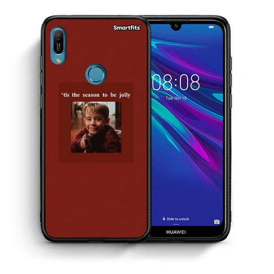 Θήκη Huawei Y6 2019 Xmas Ultimate Spirit από τη Smartfits με σχέδιο στο πίσω μέρος και μαύρο περίβλημα | Huawei Y6 2019 Xmas Ultimate Spirit case with colorful back and black bezels