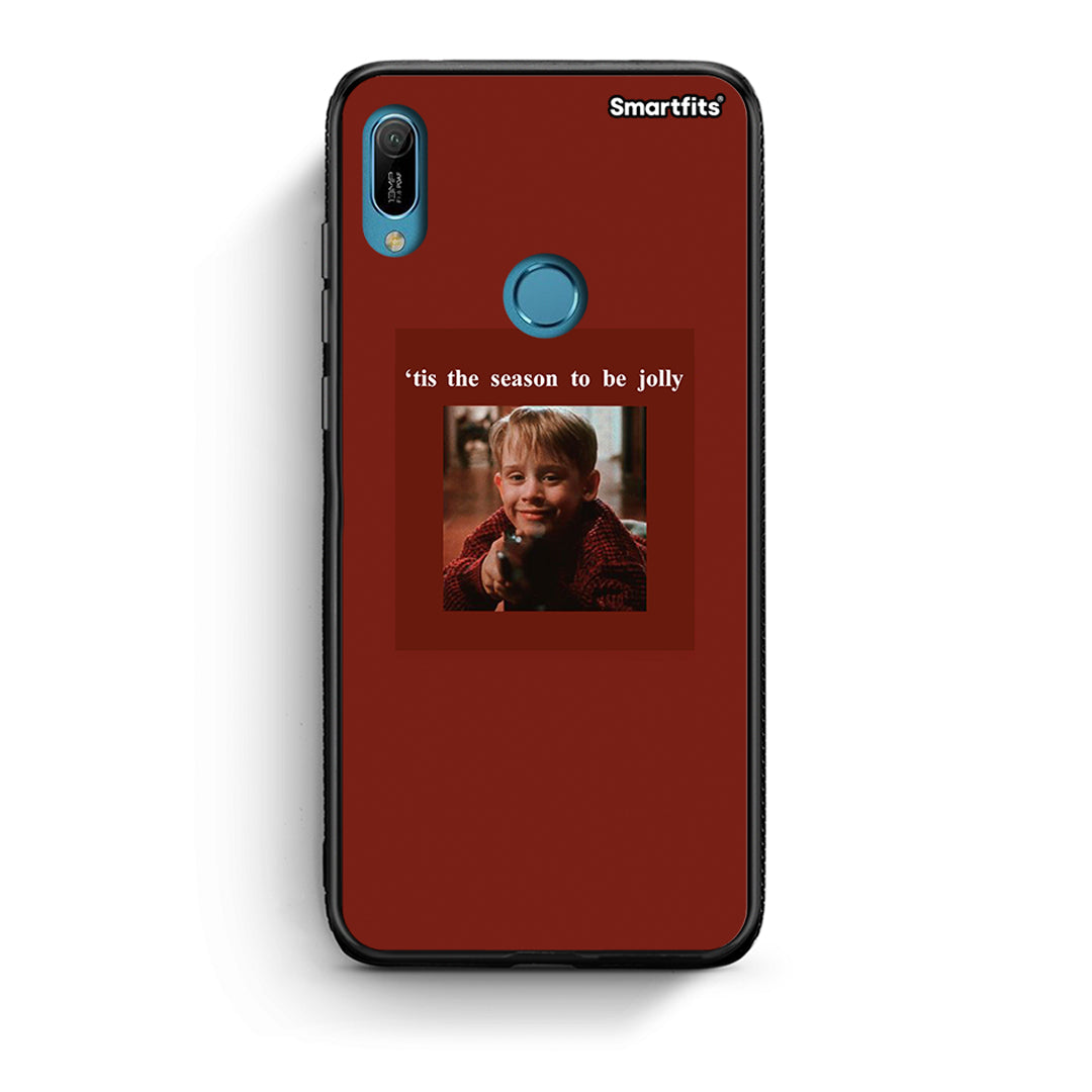 Huawei Y6 2019 Xmas Ultimate Spirit θήκη από τη Smartfits με σχέδιο στο πίσω μέρος και μαύρο περίβλημα | Smartphone case with colorful back and black bezels by Smartfits