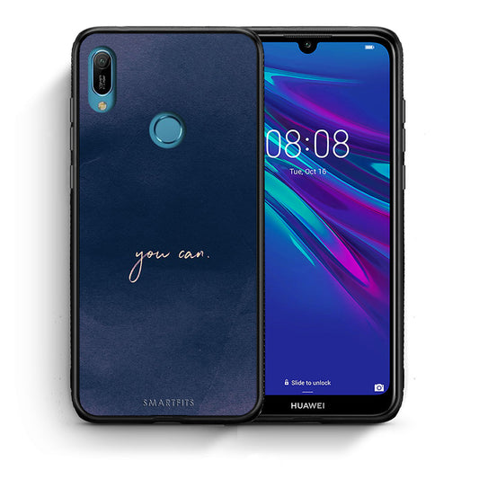 Θήκη Huawei Y6 2019 You Can από τη Smartfits με σχέδιο στο πίσω μέρος και μαύρο περίβλημα | Huawei Y6 2019 You Can case with colorful back and black bezels