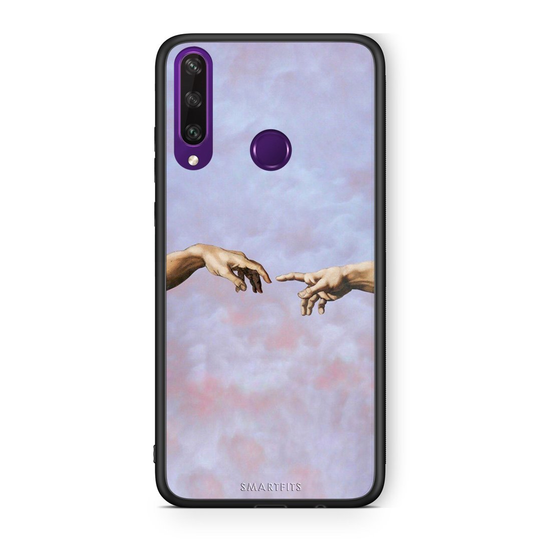 Huawei Y6p Adam Hand θήκη από τη Smartfits με σχέδιο στο πίσω μέρος και μαύρο περίβλημα | Smartphone case with colorful back and black bezels by Smartfits