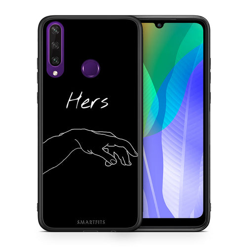 Θήκη Αγίου Βαλεντίνου Huawei Y6p Aeshetic Love 1 από τη Smartfits με σχέδιο στο πίσω μέρος και μαύρο περίβλημα | Huawei Y6p Aeshetic Love 1 case with colorful back and black bezels