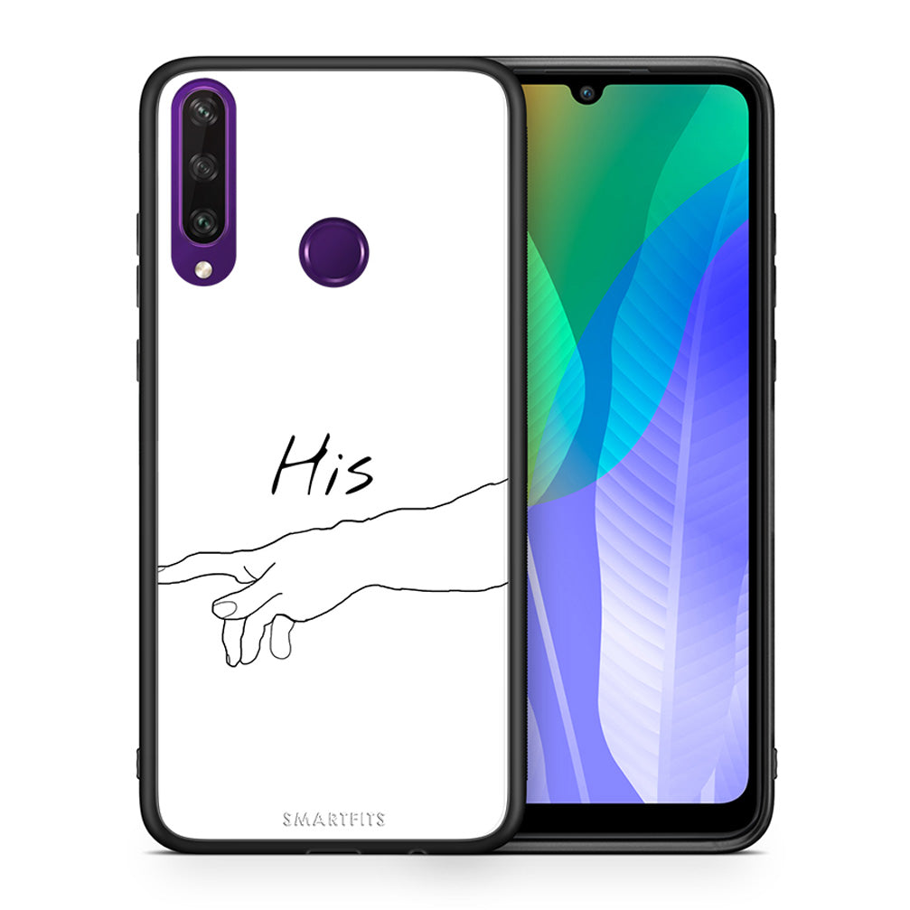 Θήκη Αγίου Βαλεντίνου Huawei Y6p Aeshetic Love 2 από τη Smartfits με σχέδιο στο πίσω μέρος και μαύρο περίβλημα | Huawei Y6p Aeshetic Love 2 case with colorful back and black bezels