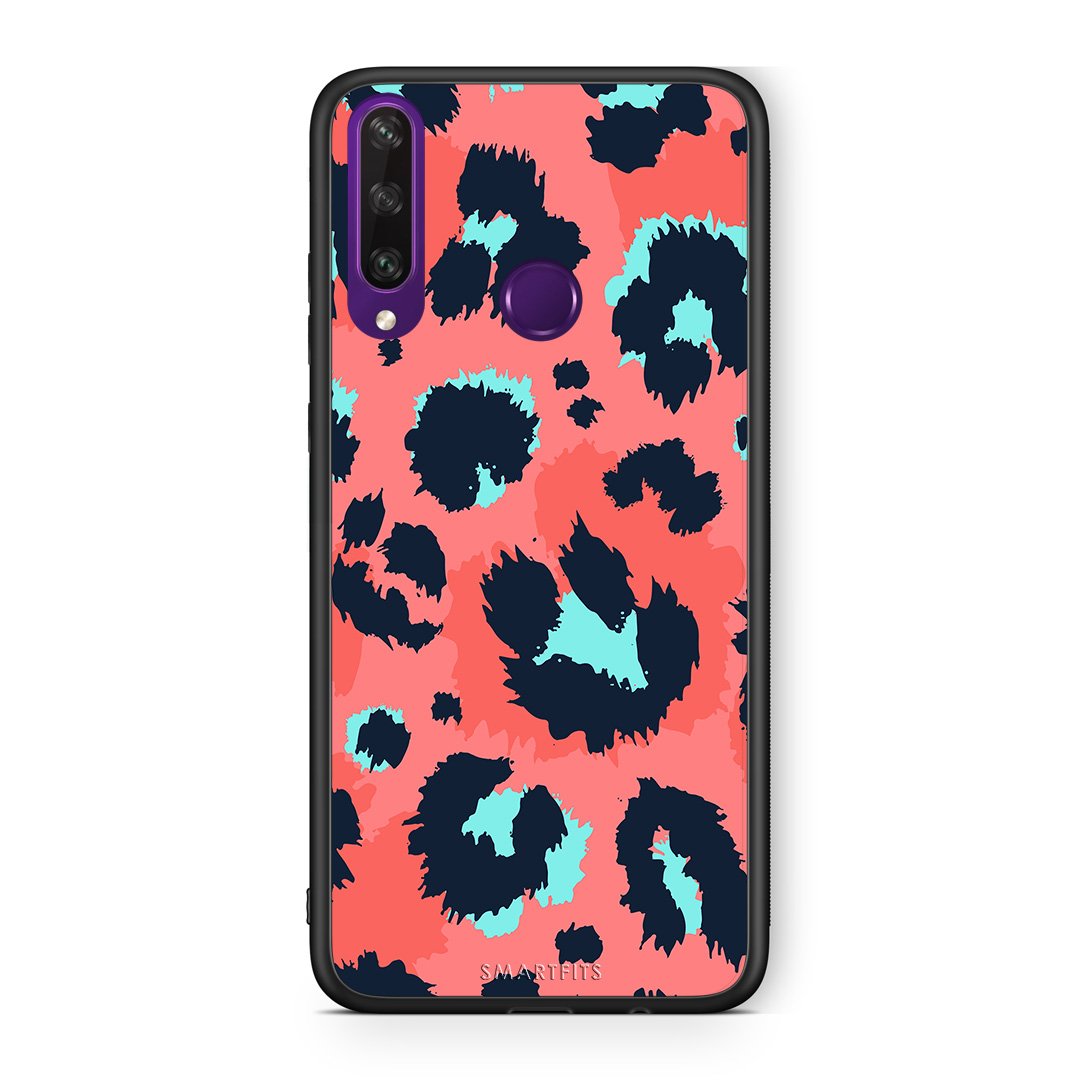 22 - Huawei Y6p  Pink Leopard Animal case, cover, bumper