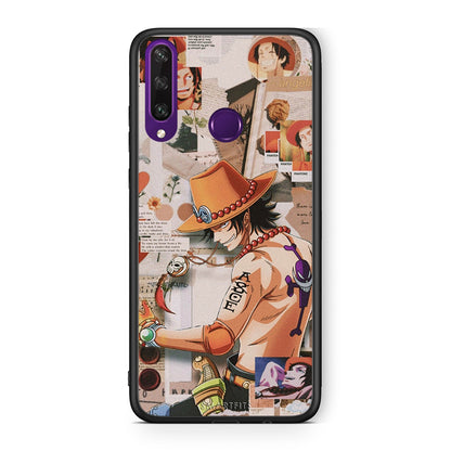 Huawei Y6p Anime Collage θήκη από τη Smartfits με σχέδιο στο πίσω μέρος και μαύρο περίβλημα | Smartphone case with colorful back and black bezels by Smartfits