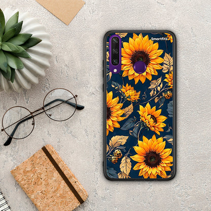 Autumn Sunflowers - Huawei Y6p θήκη