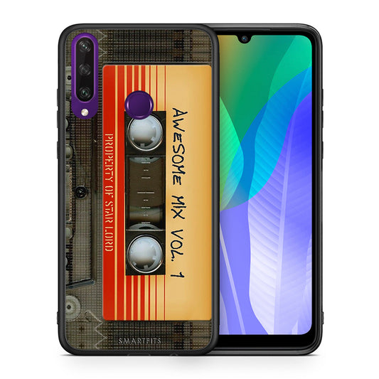 Θήκη Huawei Y6p Awesome Mix από τη Smartfits με σχέδιο στο πίσω μέρος και μαύρο περίβλημα | Huawei Y6p Awesome Mix case with colorful back and black bezels