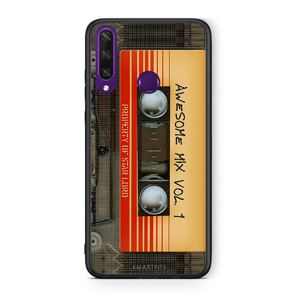 Huawei Y6p Awesome Mix θήκη από τη Smartfits με σχέδιο στο πίσω μέρος και μαύρο περίβλημα | Smartphone case with colorful back and black bezels by Smartfits