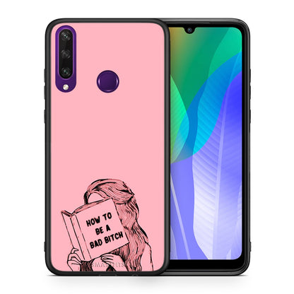 Θήκη Huawei Y6p Bad Bitch από τη Smartfits με σχέδιο στο πίσω μέρος και μαύρο περίβλημα | Huawei Y6p Bad Bitch case with colorful back and black bezels