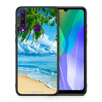 Thumbnail for Θήκη Huawei Y6p Beautiful Beach από τη Smartfits με σχέδιο στο πίσω μέρος και μαύρο περίβλημα | Huawei Y6p Beautiful Beach case with colorful back and black bezels