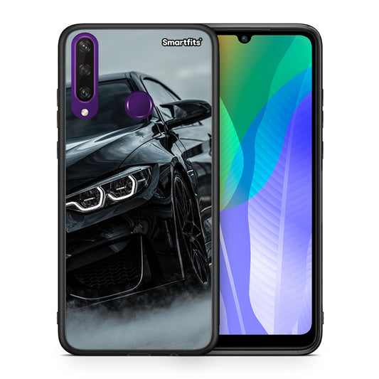 Θήκη Huawei Y6p Black BMW από τη Smartfits με σχέδιο στο πίσω μέρος και μαύρο περίβλημα | Huawei Y6p Black BMW case with colorful back and black bezels