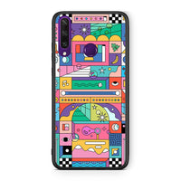 Thumbnail for Huawei Y6p Bubbles Soap θήκη από τη Smartfits με σχέδιο στο πίσω μέρος και μαύρο περίβλημα | Smartphone case with colorful back and black bezels by Smartfits