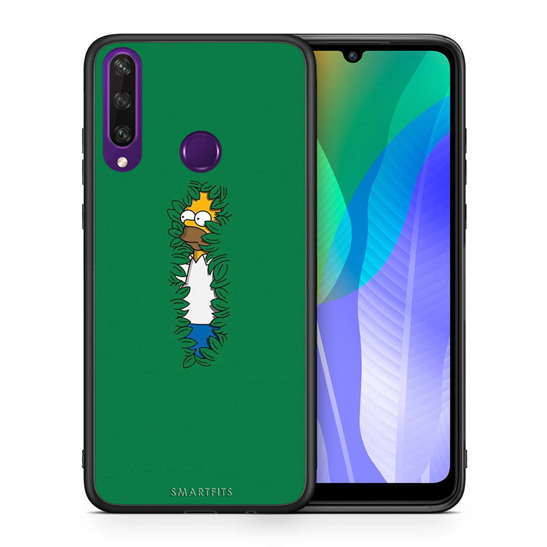 Θήκη Αγίου Βαλεντίνου Huawei Y6p Bush Man από τη Smartfits με σχέδιο στο πίσω μέρος και μαύρο περίβλημα | Huawei Y6p Bush Man case with colorful back and black bezels