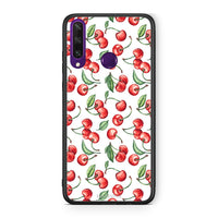 Thumbnail for Huawei Y6p Cherry Summer θήκη από τη Smartfits με σχέδιο στο πίσω μέρος και μαύρο περίβλημα | Smartphone case with colorful back and black bezels by Smartfits