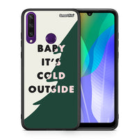 Thumbnail for Θήκη Huawei Y6p Cold Outside από τη Smartfits με σχέδιο στο πίσω μέρος και μαύρο περίβλημα | Huawei Y6p Cold Outside case with colorful back and black bezels