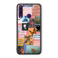 Thumbnail for Huawei Y6p Collage Bitchin Θήκη Αγίου Βαλεντίνου από τη Smartfits με σχέδιο στο πίσω μέρος και μαύρο περίβλημα | Smartphone case with colorful back and black bezels by Smartfits
