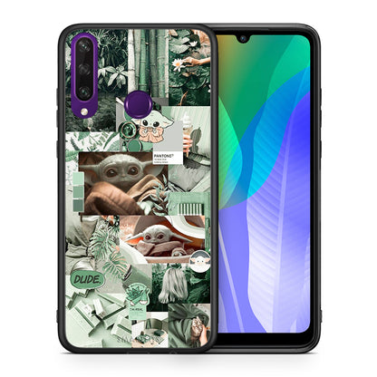 Θήκη Αγίου Βαλεντίνου Huawei Y6p Collage Dude από τη Smartfits με σχέδιο στο πίσω μέρος και μαύρο περίβλημα | Huawei Y6p Collage Dude case with colorful back and black bezels