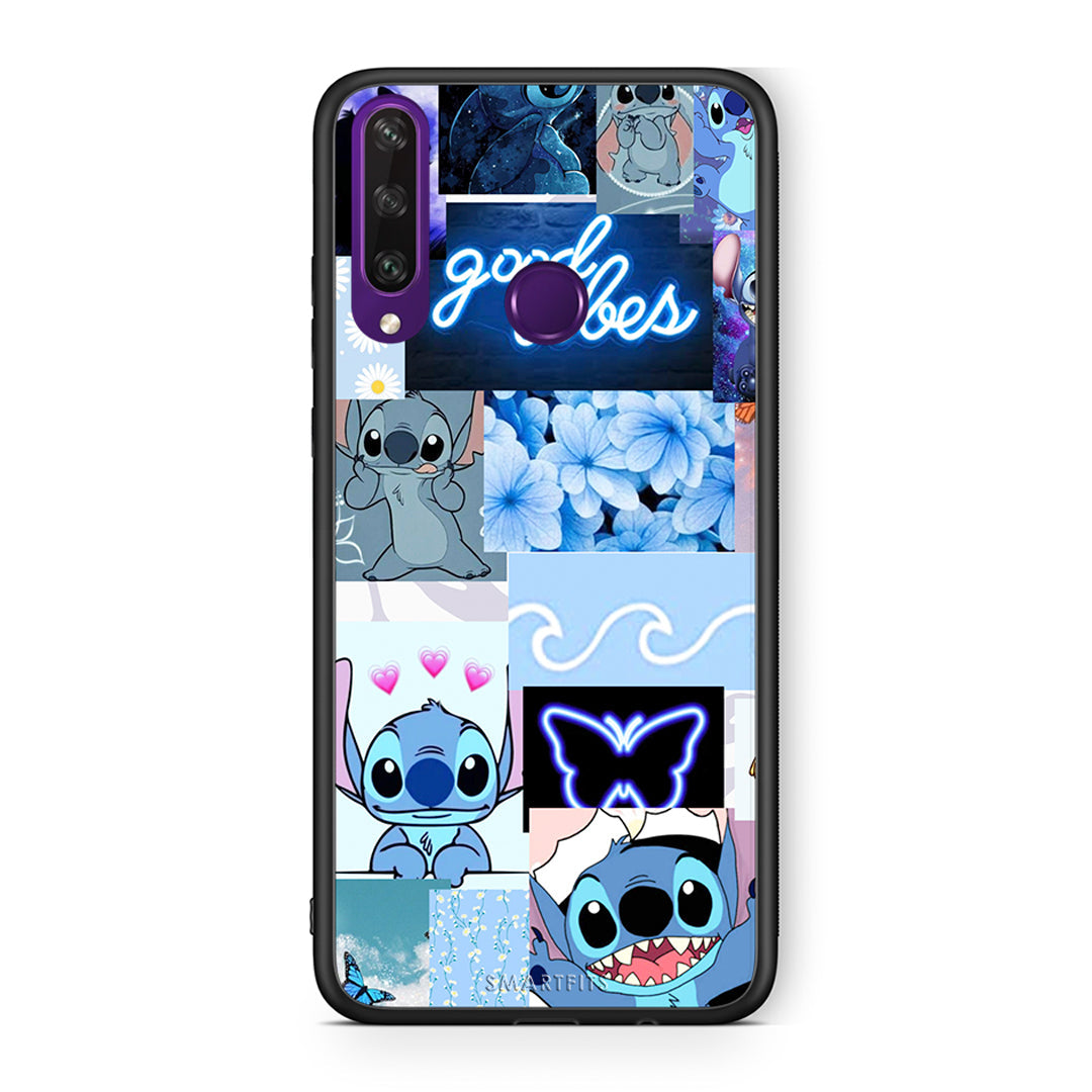 Huawei Y6p Collage Good Vibes Θήκη Αγίου Βαλεντίνου από τη Smartfits με σχέδιο στο πίσω μέρος και μαύρο περίβλημα | Smartphone case with colorful back and black bezels by Smartfits