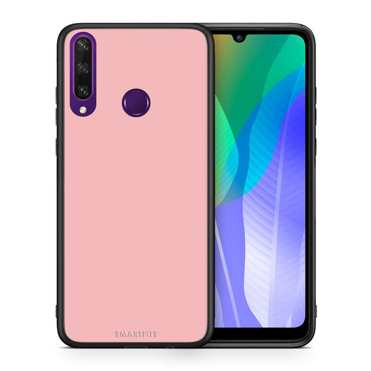Θήκη Huawei Y6p Nude Color από τη Smartfits με σχέδιο στο πίσω μέρος και μαύρο περίβλημα | Huawei Y6p Nude Color case with colorful back and black bezels