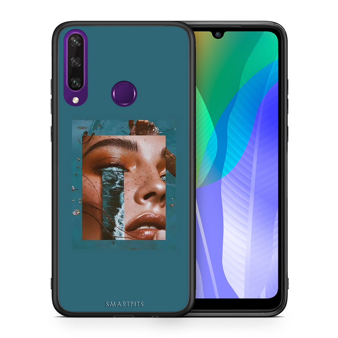 Θήκη Huawei Y6p Cry An Ocean από τη Smartfits με σχέδιο στο πίσω μέρος και μαύρο περίβλημα | Huawei Y6p Cry An Ocean case with colorful back and black bezels