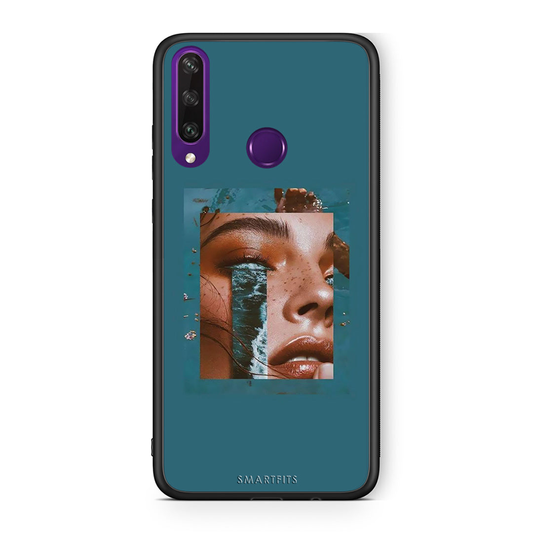 Huawei Y6p Cry An Ocean θήκη από τη Smartfits με σχέδιο στο πίσω μέρος και μαύρο περίβλημα | Smartphone case with colorful back and black bezels by Smartfits