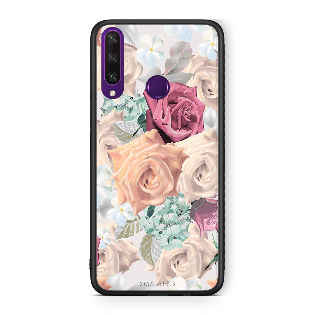 99 - Huawei Y6p  Bouquet Floral case, cover, bumper