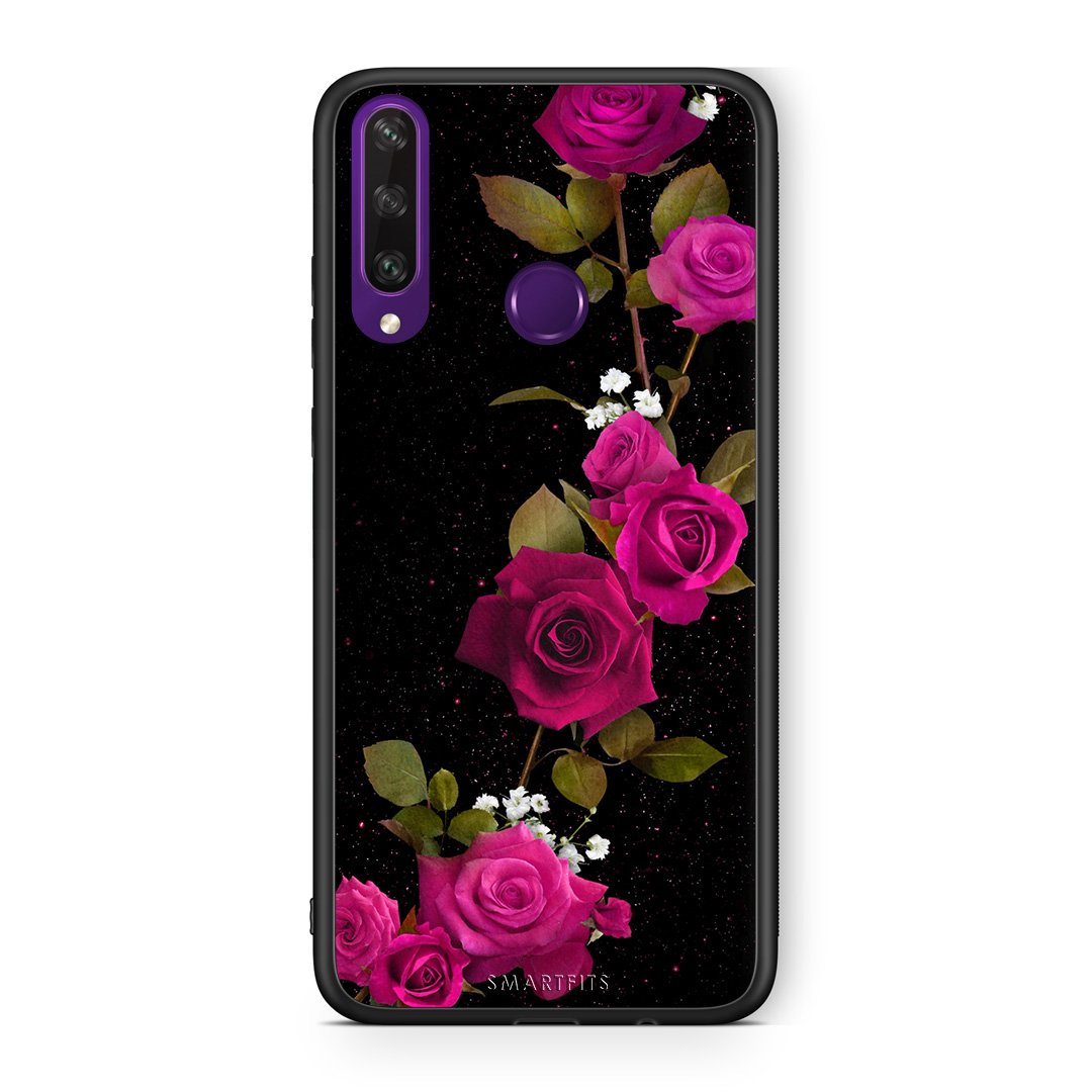 4 - Huawei Y6p Red Roses Flower case, cover, bumper
