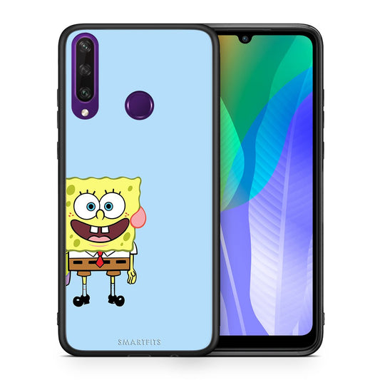 Θήκη Huawei Y6p Friends Bob από τη Smartfits με σχέδιο στο πίσω μέρος και μαύρο περίβλημα | Huawei Y6p Friends Bob case with colorful back and black bezels