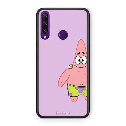 Huawei Y6p  Friends Patrick θήκη από τη Smartfits με σχέδιο στο πίσω μέρος και μαύρο περίβλημα | Smartphone case with colorful back and black bezels by Smartfits
