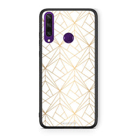 Thumbnail for 111 - Huawei Y6p  Luxury White Geometric case, cover, bumper