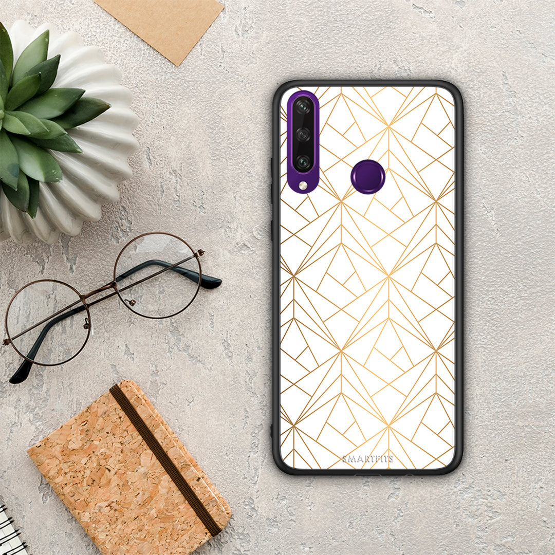 Geometric Luxury White - Huawei Y6p θήκη