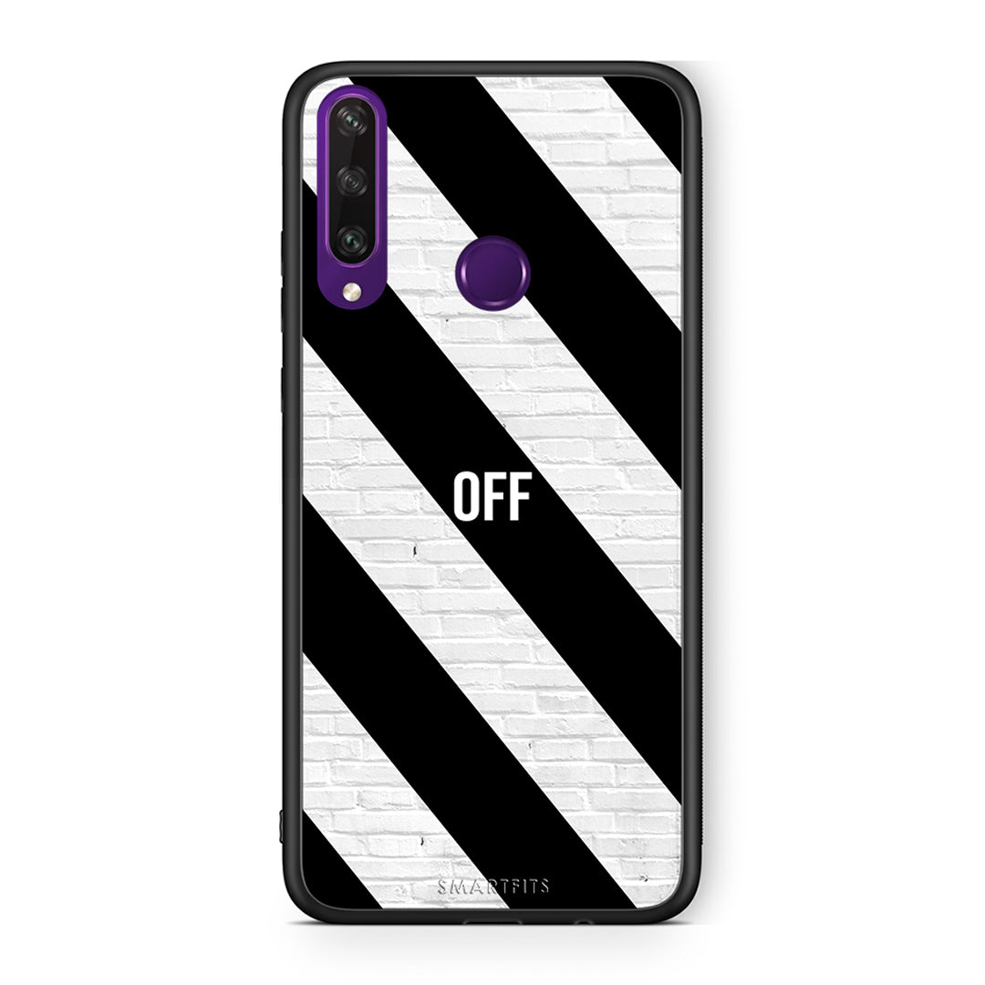 Huawei Y6p Get Off θήκη από τη Smartfits με σχέδιο στο πίσω μέρος και μαύρο περίβλημα | Smartphone case with colorful back and black bezels by Smartfits