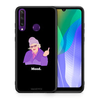 Thumbnail for Θήκη Huawei Y6p Grandma Mood Black από τη Smartfits με σχέδιο στο πίσω μέρος και μαύρο περίβλημα | Huawei Y6p Grandma Mood Black case with colorful back and black bezels
